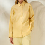 'XLOI' COTTON SHIRT (PASTEL YELLOW)