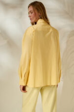 'XLOI' COTTON SHIRT (PASTEL YELLOW) - Image 3