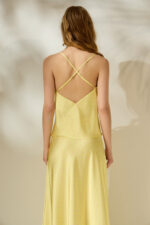 'ILEKTRA' ΝΤΡΑΠΕ ΣΑΤΕΝ ΤΟΠ (PASTEL YELLOW/POLKA DOT) - Image 2