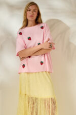 'VIOLET' ΦΡΑΟΥΛΕΣ T-SHIRT (PINK) - Image 2