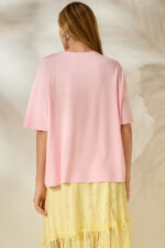 'VIOLET' ΦΡΑΟΥΛΕΣ T-SHIRT (PINK) - Image 3