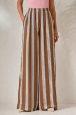 'DOMNA' ΡΙΓΕ ΠΑΝΤΕΛΟΝΑ ΜΕ ΛΑΣΤΙΧΟ (CHOCOLATE/CIEL)