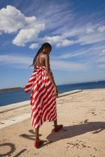 'NAOMI' MIDI STRIPED DRESS - Image 3