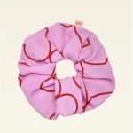 SCRUNCHIES (PINK/HEARTS)