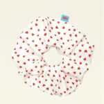 SCRUNCHIES (WHITE/HEARTS)