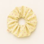 SCRUNCHIES (PASTEL YELLOW/POLKA DOT)