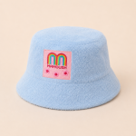 'ANTHI' TWO-TONE BUCKET HAT (PALE BLUE/BLUE STRIPED)