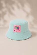 'ANTHI' ΔΙΧΡΩΜΟ ΚΑΠΕΛΟ BUCKET (PEANUT/PINK) - Image 3