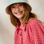 'ANTHI' ΔΙΧΡΩΜΟ ΚΑΠΕΛΟ BUCKET (PEANUT/PINK)