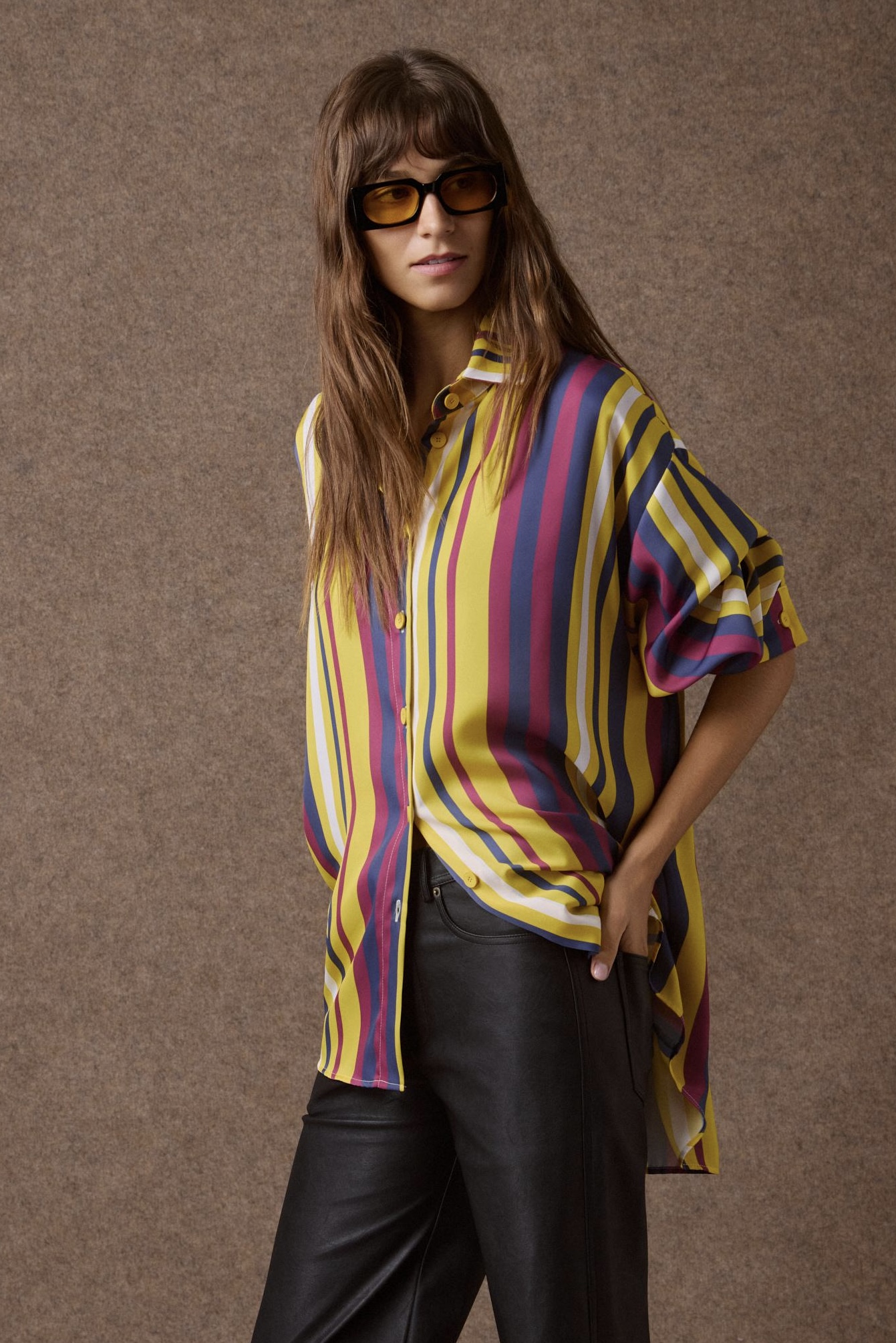 IMG_1831 (1) 'EMMA' OVERSIZED ΡΙΓΕ ΠΟΥΚΑΜΙΣΟ (MULTICOLOR STRIPES) - Image 1