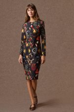 'ARIANNI' MIDI FITTED DRESS - Image 2