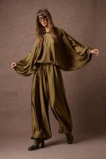 'CAROLINA' SATIN JACKET (MATCHA)
