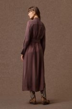 'PARIS' LONG SEMI-DRESS (BITTER CHOCOLATE) - Image 7