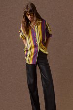 'EMMA' OVERSIZED ΡΙΓΕ ΠΟΥΚΑΜΙΣΟ (MULTICOLOR STRIPES) - Image 4
