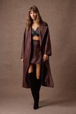 'NORMA' OVERSIZED ΜΑΚΡΥ ΠΑΛΤΟ (BURGUNDY/ANIMAL PRINT) - Image 5