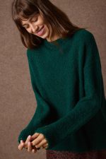 'MARITINA' OVERSIZED ΠΛΕΚΤΗ ΜΠΛΟΥΖΑ (GREEN)