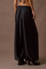 'SABRINA' SATIN PANTS (BLACK) - Image 3