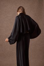 'CAROLINA' SATIN JACKET (BLACK) - Image 4