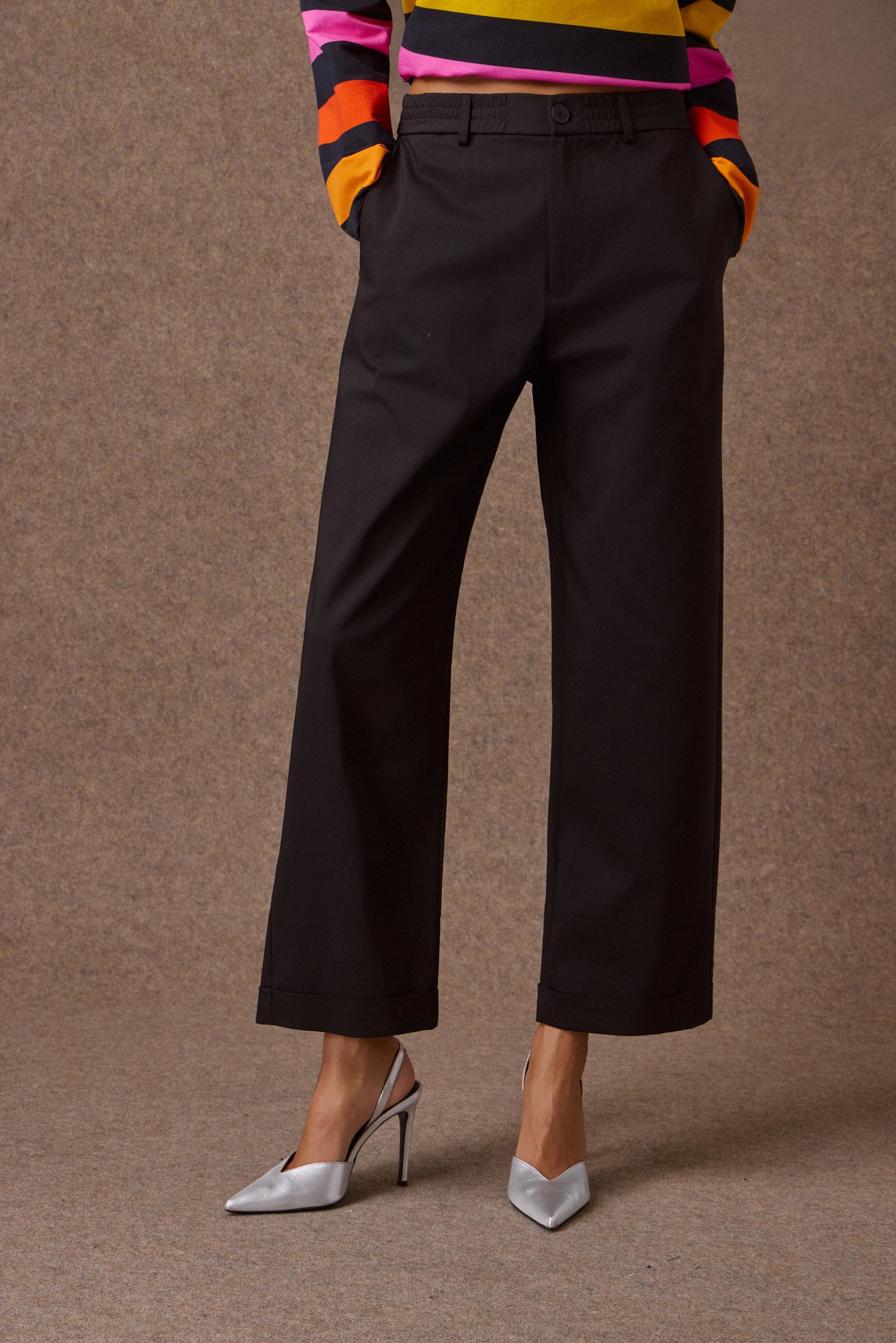 mamoush-30-08-2486 'LEO' CROPPED ΠΑΝΤΕΛΟΝΙ (BLACK) - Image 1