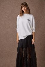 'AMANDA' OVERSAIZED ΦΟΥΤΕΡ ΜΠΛΟΥΖΑ (WHITE) - Image 6