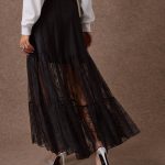 'VIVIAN' ΜΑΞΙ ΔΑΝΤΕΛΕΝΙΑ ΦΟΥΣΤΑ (BLACK)