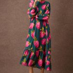 'CLAIRE' MAXI DRESS (RASPBERRY PRINT)