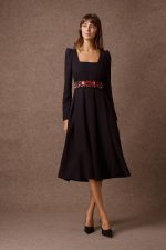 'NEFELI' ΜΙΝΤΙ ΦΟΡΕΜΑ ΜΕ ΚΕΝΤΗΜΕΝΗ ΖΩΝΗ (BLACK)