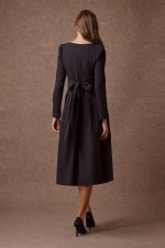 'NEFELI' ΜΙΝΤΙ ΦΟΡΕΜΑ ΜΕ ΚΕΝΤΗΜΕΝΗ ΖΩΝΗ (BLACK) - Image 5