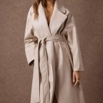 'NORMA' OVERSIZED LONG COAT WITH YOLK TEXTURE (ICE WHITE)