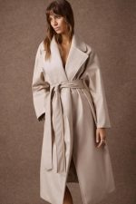 'NORMA' OVERSIZED ΜΑΚΡΥ ΠΑΛΤΟ ΜΕ ΚΡΟΚΟ ΥΦΗ (ICE WHITE)