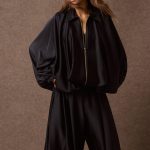 'CAROLINA' SATIN JACKET (BLACK)