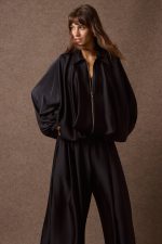 'CAROLINA' SATIN JACKET (BLACK)