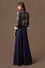 'ALEXIA' ΚΟΝΤΟ ΚΑΡΟ ΣΑΚΑΚΙ (GRAY PLAID) - Image 4