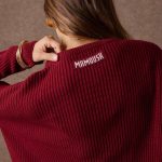 'KAIA' KNITTED BLOUSE (BURGUNDY)