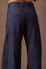 'DENIZ' JEANS WITH HEART-SHAPED POCKETS