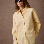 'LINDA' COTTON OVERSIZED SHIRT (YELLOW)