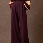 'LUCY' LOOSE PANTS (BURGUNDY)