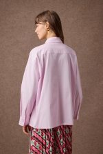 'LINDA' ΒΑΜΒΑΚΕΡΟ OVERSIZED ΠΟΥΚΑΜΙΣΟ (PINK) - Image 4