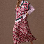 'ERICA' PLEATED SKIRT (VINTAGE ROSE)