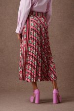 'ERICA' PLEATED SKIRT (VINTAGE ROSE) - Image 3