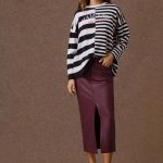 'MELIA' MIDI PENCIL SKIRT (BURGUNDY)
